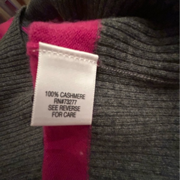 Apt 9 Cashmere color block cardigan - Picture 5 of 5